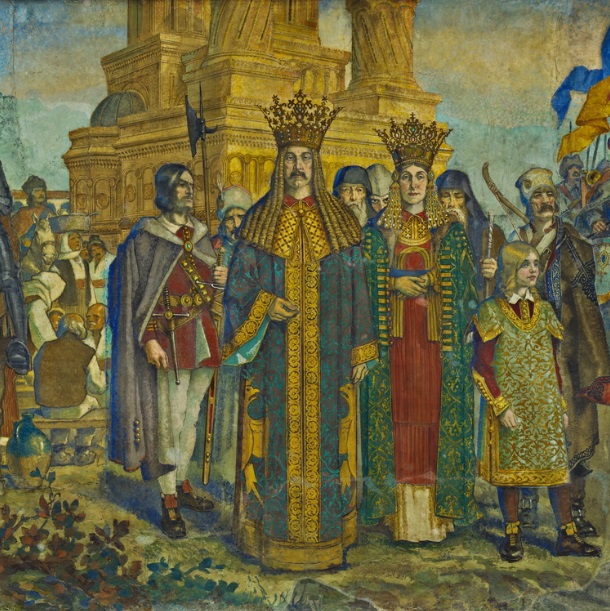 12. Neagoe Basarab, ruler of Valahia (1512-1521) and his wife Despina