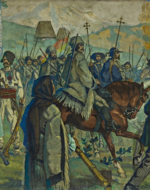 17. Avram Iancu, leader of the 1848 revolution against Hungarian troops