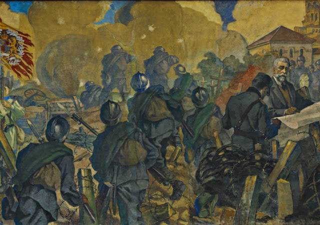 21. WWI in Romania, 1918. These are the soldiers I imagines going into the wall and coming out of icy gates of the organ