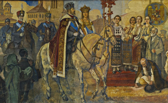 22. King Ferdinand I (1914–1927) and Queen Maria, the first king and queen of the fully united Kingdom of Romania