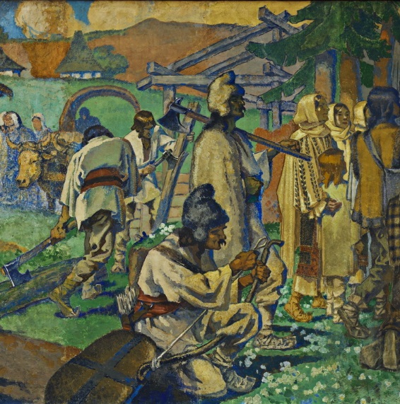 6. Romanian peasants settling down and taking ownership of their land.
