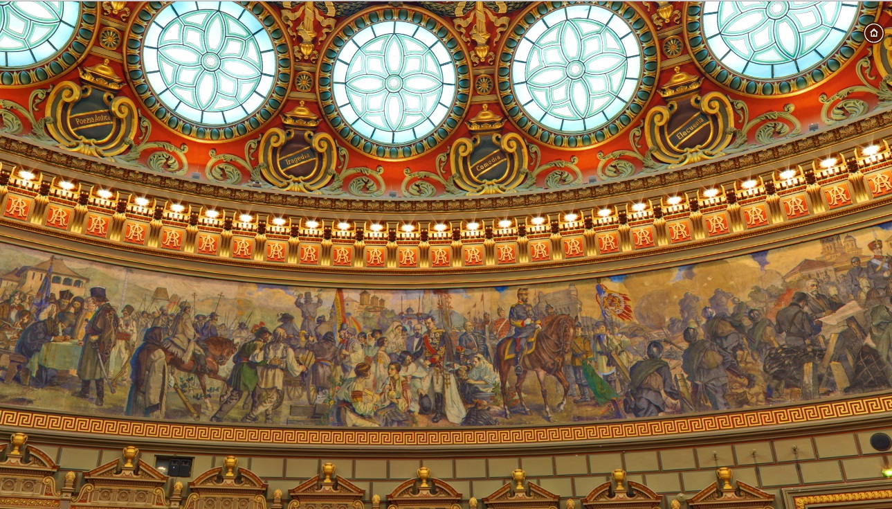 Part of the Romanian Atheneum Fresco